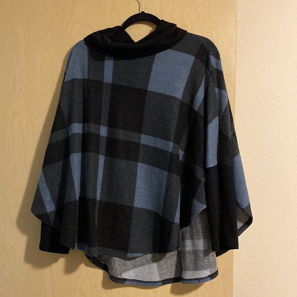 Plaid Poncho